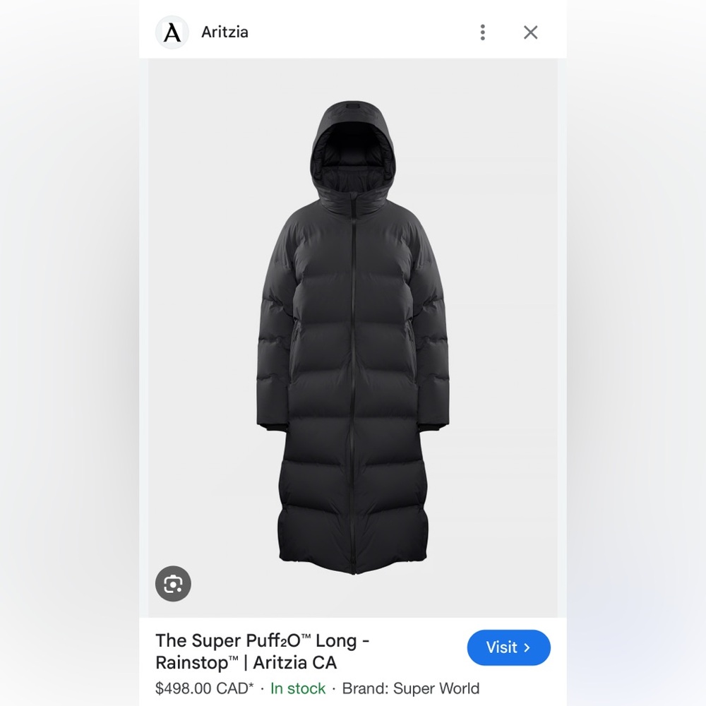 Tna The Super Puff₂O™ Long - Rainstop™